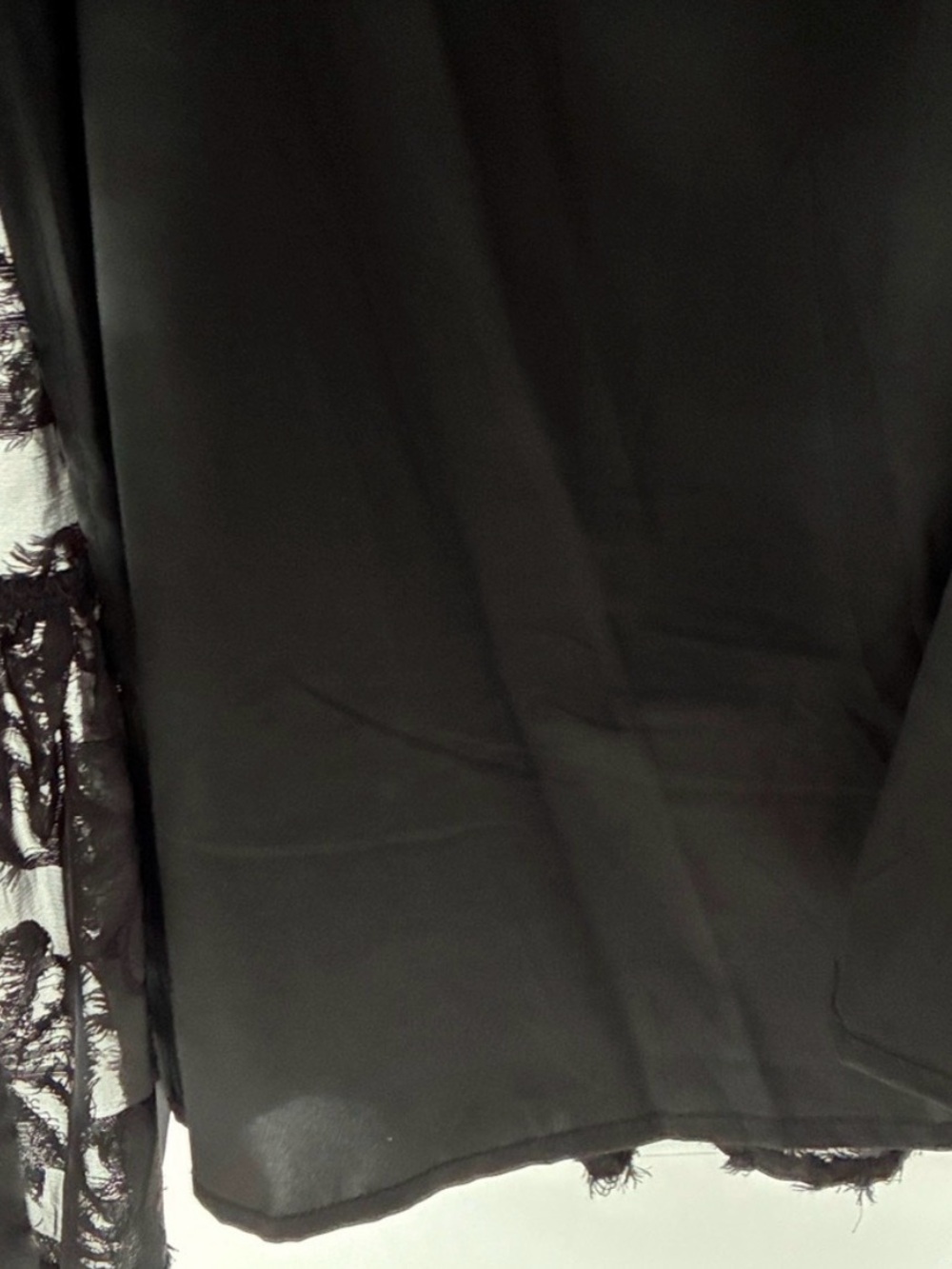 Simons ICONE Black Textured Sheer Evening Dress size L - Picture 7 of 8